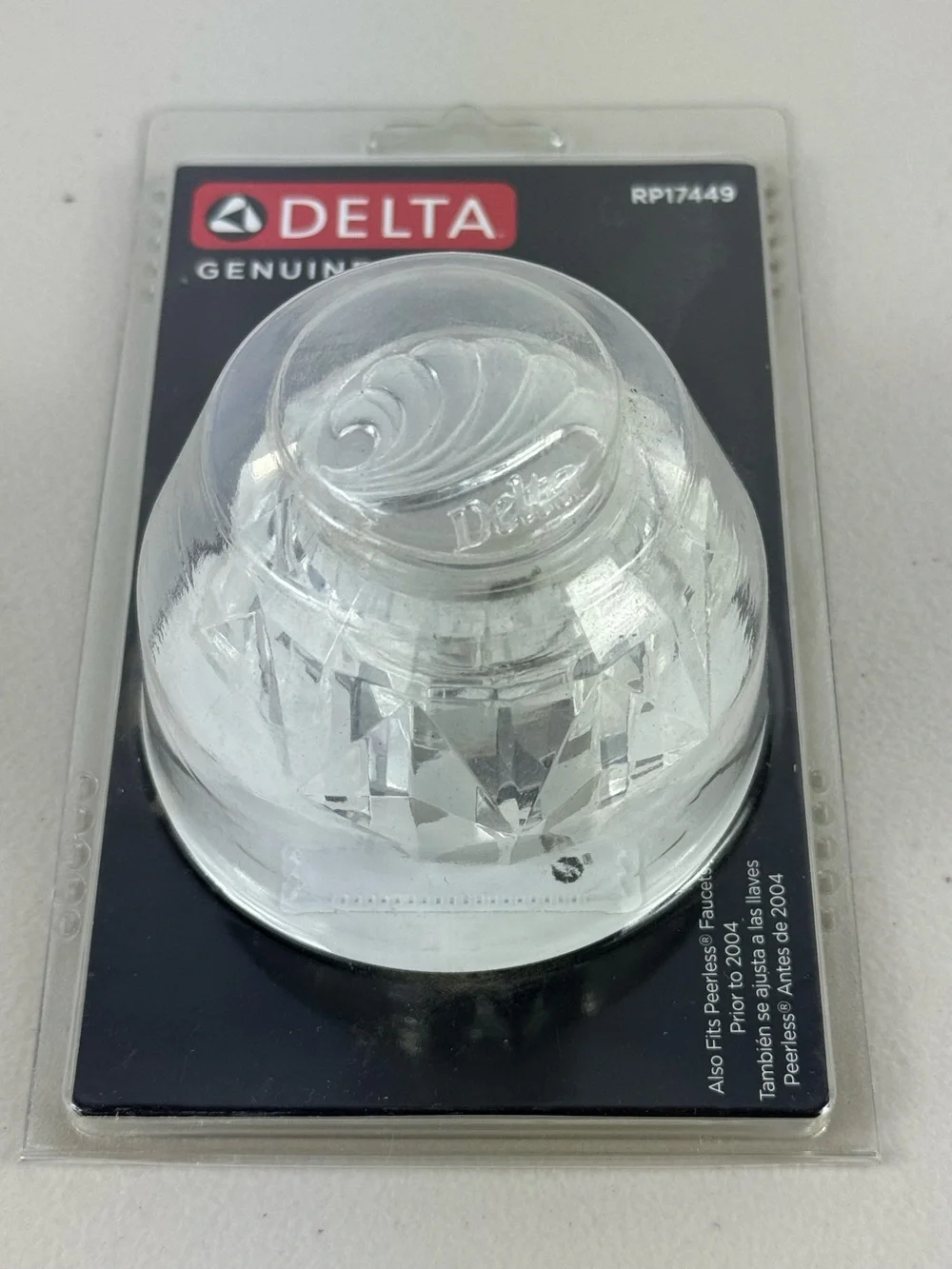 Delta Genuine OEM Replacement Faucet Single Clear Knob Handle Kit RP17449